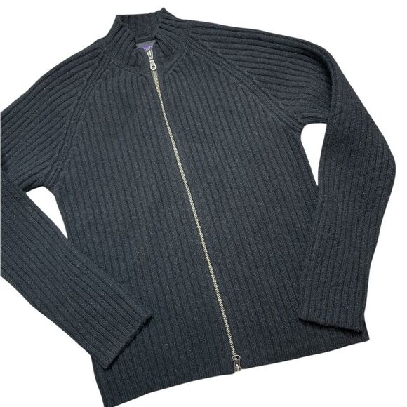 PATAGONIA Wool Zip Up Sweater Black Women's Size Medium - Picture 3 of 6